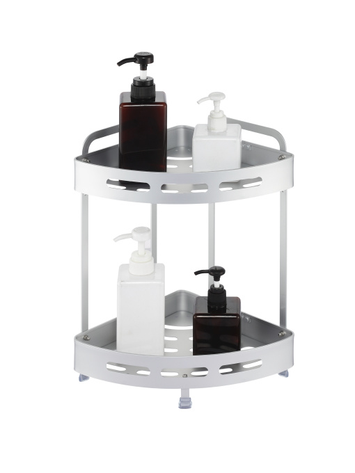 Полка двухъярусная угловая алюминиевая Homax модель EBA-3520 AL Фото