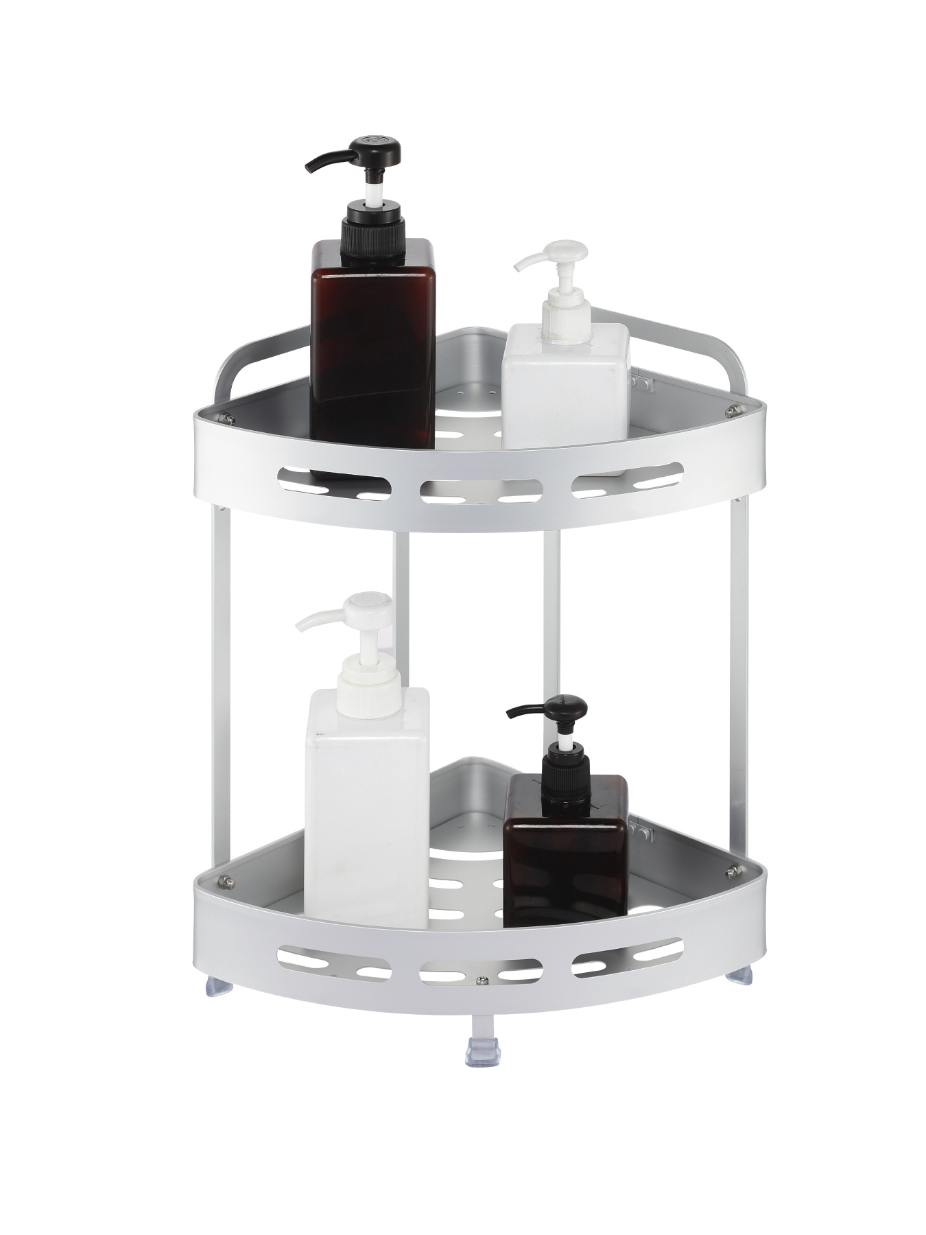 Полиця трьохярусна кутова алюмінієва Homax модель EBA-3520 AL Фото