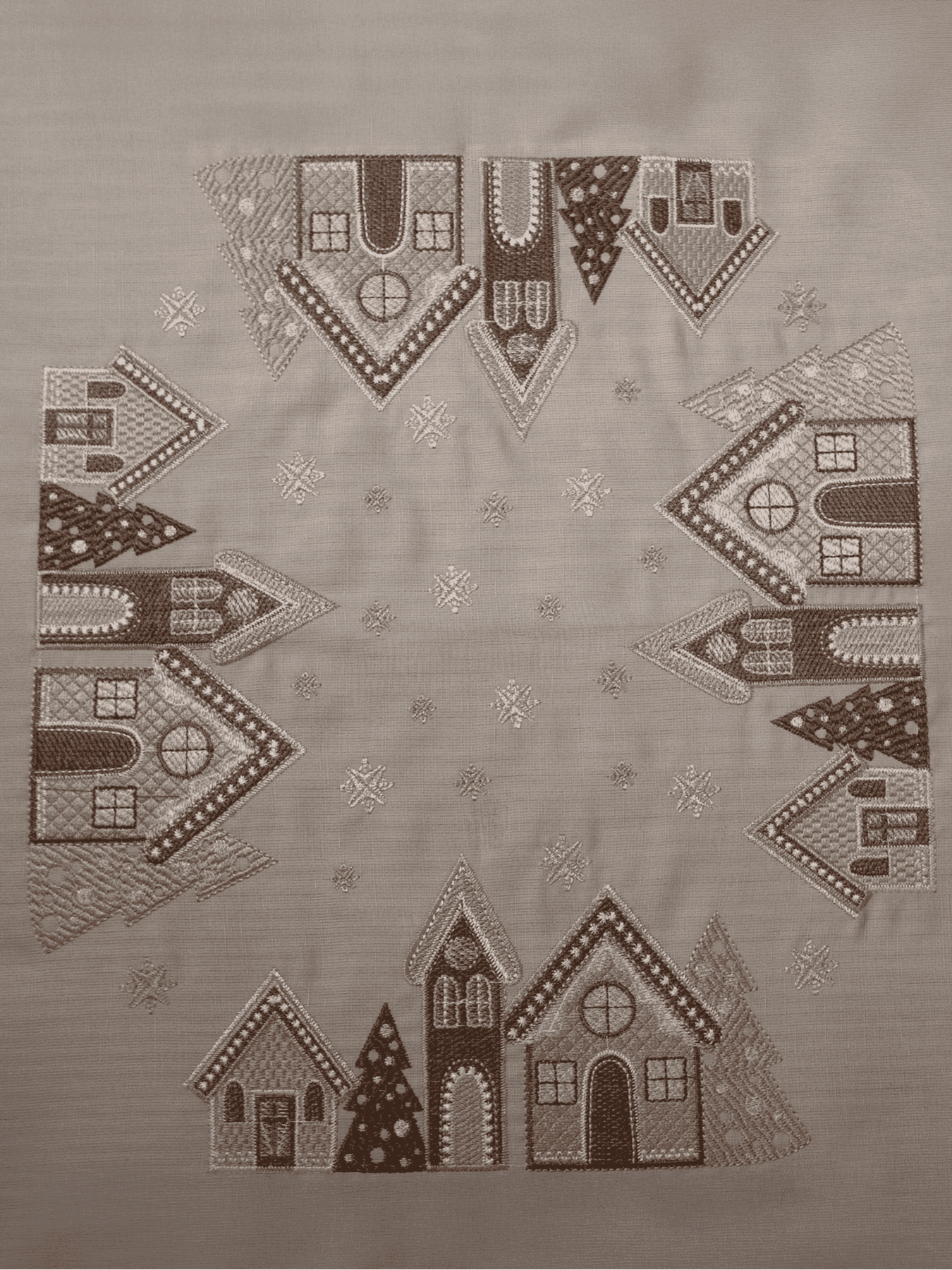 Новорічна серветка "Хатинки" Едельвіка модель 328-24-00 Фото