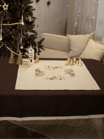 Новорічна серветка "Хатинки" Едельвіка модель 328-24-00 Фото