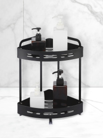 Полка двухъярусная угловая алюминиевая Homax модель EBA-3520 BL Фото