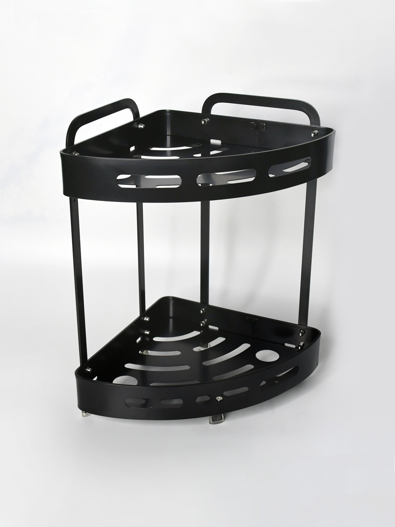 Полиця трьохярусна кутова алюмінієва Homax модель EBA-3520 BL Фото