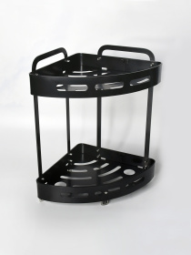 Полка двухъярусная угловая алюминиевая Homax модель EBA-3520 BL Фото