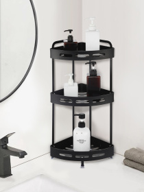 Полиця трьохярусна кутова алюмінієва Homax модель EBA-3530 BL Фото