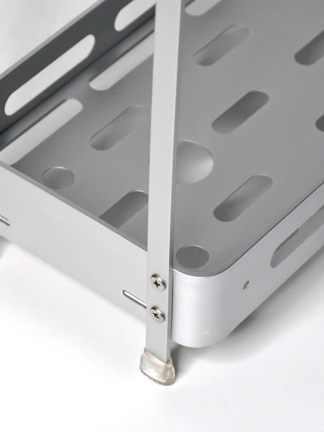 Полка двухъярусная прямоугольная алюминиевая, черная Homax модель EBA-3540 AL Фото