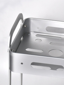 Полиця двоярусна прямокутна алюмінієва Homax модель EBA-3540 AL Фото