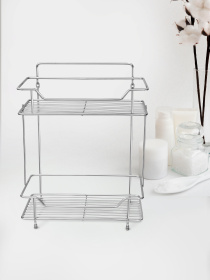 Полка двухъярусная, нержавеющая сталь Homax модель EBA-5001 S/S Фото