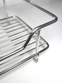 Полка двухъярусная, нержавеющая сталь Homax модель EBA-5001 S/S Фото