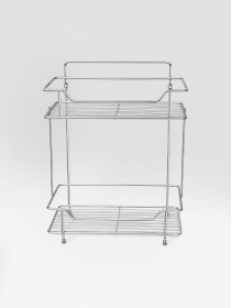 Полка двухъярусная, нержавеющая сталь Homax модель EBA-5001 S/S Фото