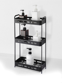 Полка трехъярусная прямоугольная алюминиевая, черная Homax модель EBA-3550 BL Фото