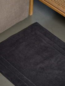 Коврик для ванной "Лагуна" хлопковый темно-серый MBM HOME модель BM-01 S DARK GRAY Фото