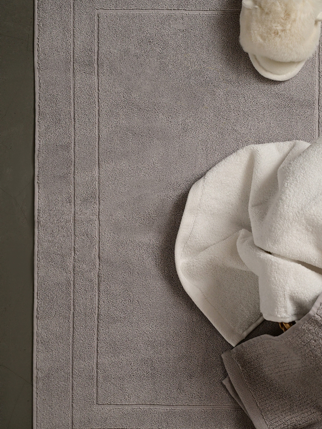 Коврик для ванной "Лагуна" хлопковый серый MBM HOME модель BM-01 S GRAY Фото