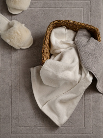 Килимок для ванної "Лагуна" бавовняний сірий MBM HOME модель BM-01 S GRAY Килимок для ванної "Лагуна" бавовняний сірий MBM HOME модель BM-01 S GRAY Фото