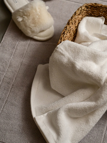 Коврик для ванной "Лагуна" хлопковый серый MBM HOME модель BM-01 S GRAY Фото