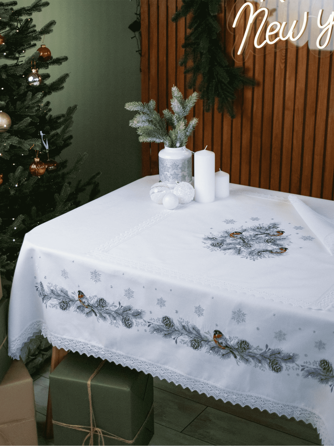 Новорічна серветка "Снігурі" Едельвіка модель 316-24-09 Фото