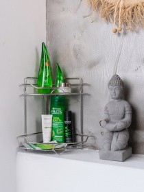 Полка двухъярусная угловая, нержавеющая сталь Homax модель EBA-5003 S/S Фото