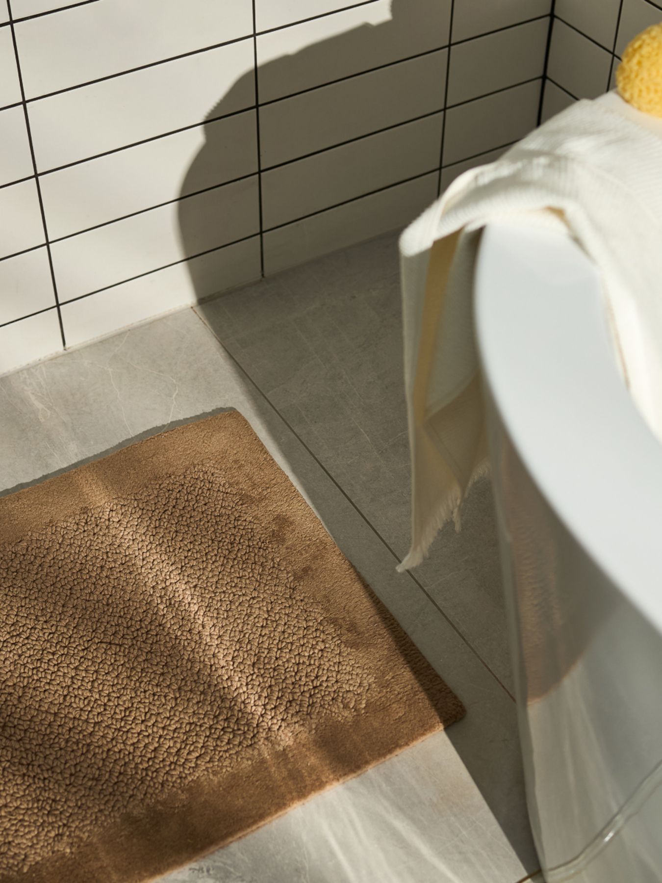 Коврик для ванной "Бухта" холодный бежевый MBM HOME модель BM-05 S COOL BEIGE Фото