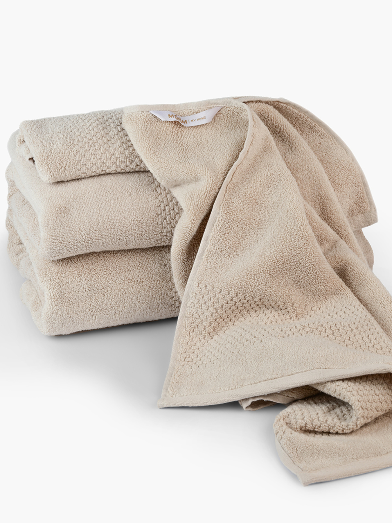 Рушник з натуральної бавовни "Бриз" бежевий MBM HOME модель BT-01/02/03/04 BEIGE Рушник з натуральної бавовни "Бриз" бежевий MBM HOME модель BT-01/02/03/04 BEIGE Фото