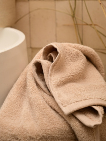 Рушник з натуральної бавовни "Бриз" бежевий MBM HOME модель BT-01/02/03/04 BEIGE Рушник з натуральної бавовни "Бриз" бежевий MBM HOME модель BT-01/02/03/04 BEIGE Фото