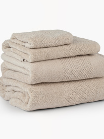 Рушник з натуральної бавовни "Бриз" бежевий MBM HOME модель BT-01/02/03/04 BEIGE Рушник з натуральної бавовни "Бриз" бежевий MBM HOME модель BT-01/02/03/04 BEIGE Фото