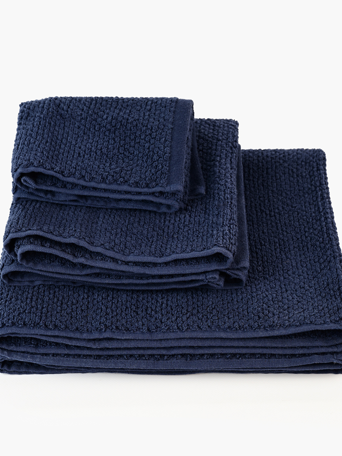 Полотенце из натурального хлопка "Залив" синее MBM MY HOME модель BT-05/06/07 BLUE Фото