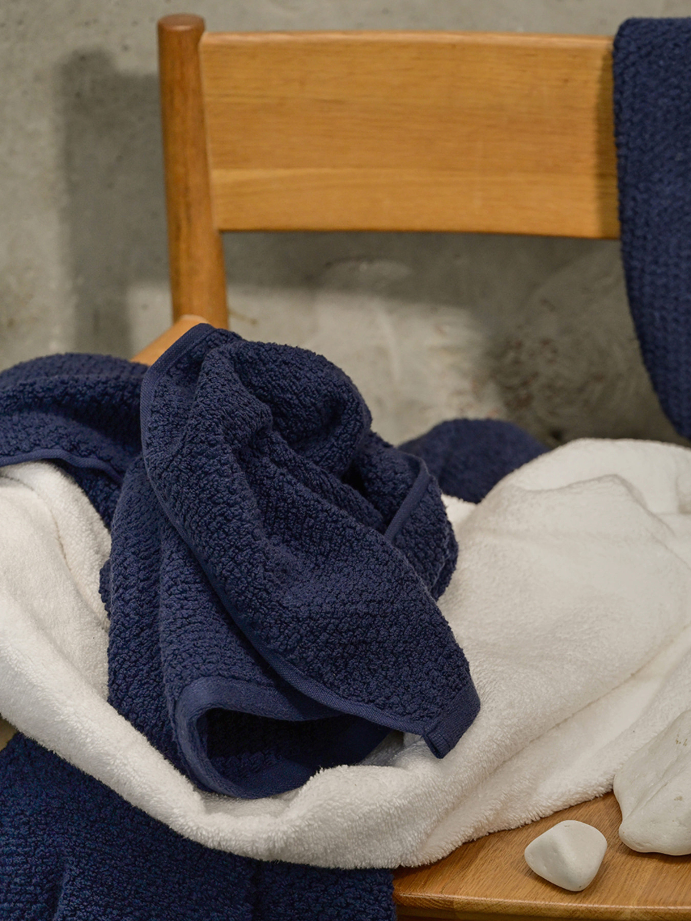 Полотенце из натурального хлопка "Залив" синее MBM MY HOME модель BT-05/06/07 BLUE Фото