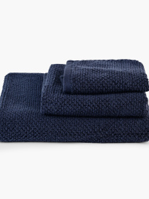 Полотенце из натурального хлопка "Залив" синее MBM MY HOME модель BT-05/06/07 BLUE Фото