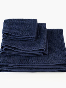 Полотенце из натурального хлопка "Залив" синее MBM MY HOME модель BT-05/06/07 BLUE Фото