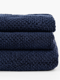 Рушник з натуральної бавовни "Затока" синій MBM HOME модель BT-05/06/07 BLUE Рушник з натуральної бавовни "Затока" синій MBM HOME модель BT-05/06/07 BLUE Фото