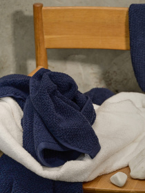 Рушник з натуральної бавовни "Затока" синій MBM HOME модель BT-05/06/07 BLUE Рушник з натуральної бавовни "Затока" синій MBM HOME модель BT-05/06/07 BLUE Фото