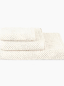 Рушник з натуральної бавовни "Затока" кремовий MBM HOME модель BT-05/06/07 CREAM Фото