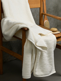 Полотенце из натурального хлопка "Волна" кремовое MBM MY HOME модель BT-08/09/10 CREAM Фото