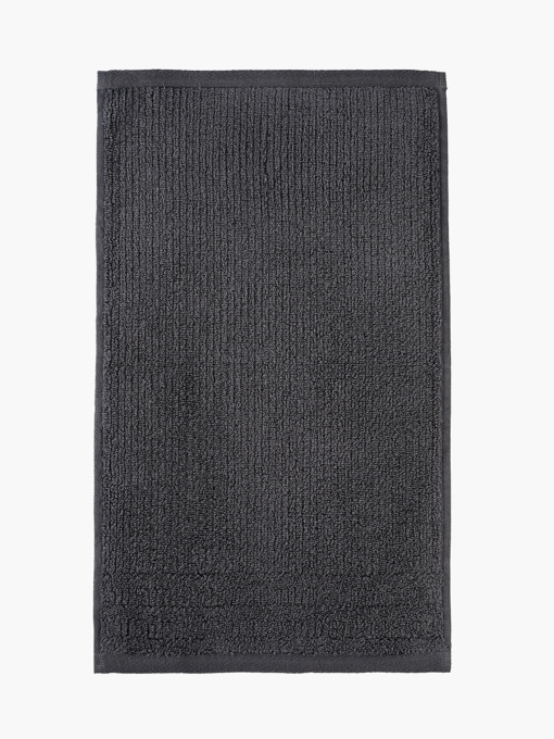 Полотенце из натурального хлопка "Волна" темно-серое MBM MY HOME модель BT-08/09/10 DARK GRAY Фото