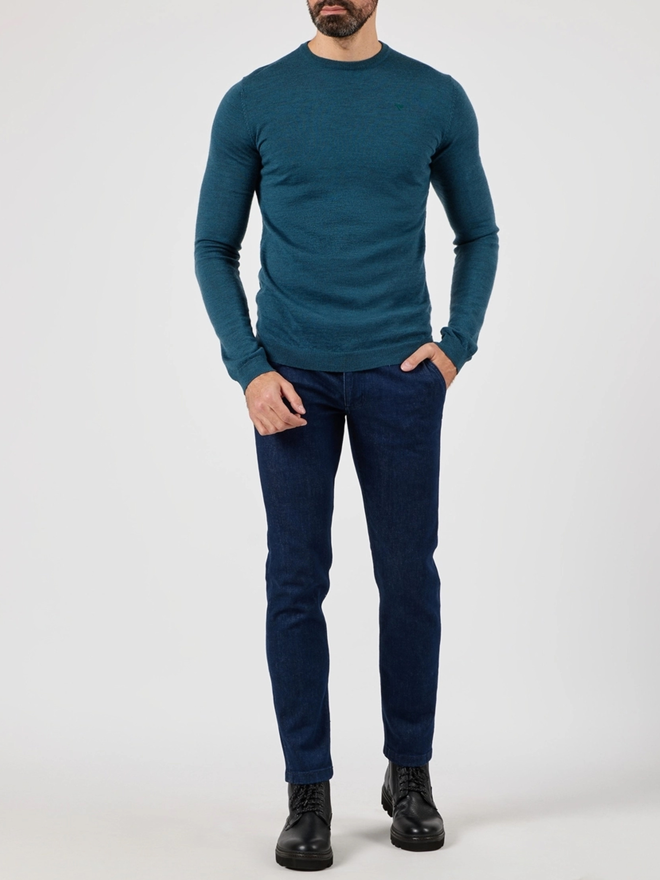 Худі та світшоти Fred Mello модель FM24W01MG_PETROL Фото