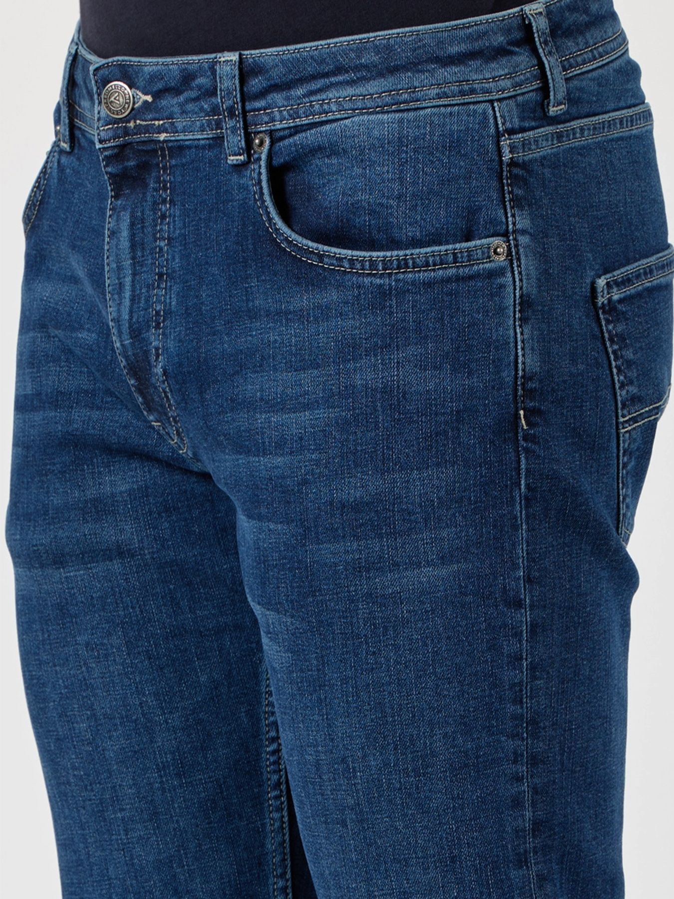 Джинсы Fred Mello модель FMNORMAN_MIDDLEBLUE Фото