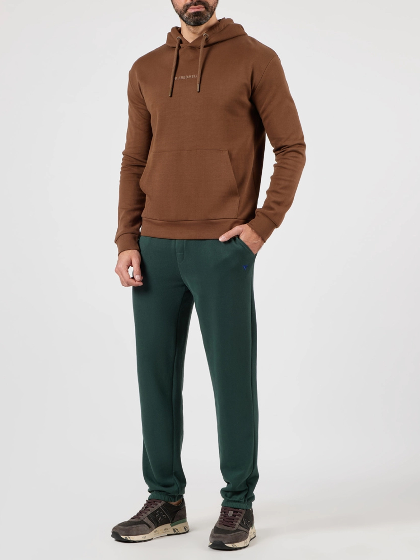 Штаны спортивные Fred Mello модель FM24W02PF_FOREST Фото