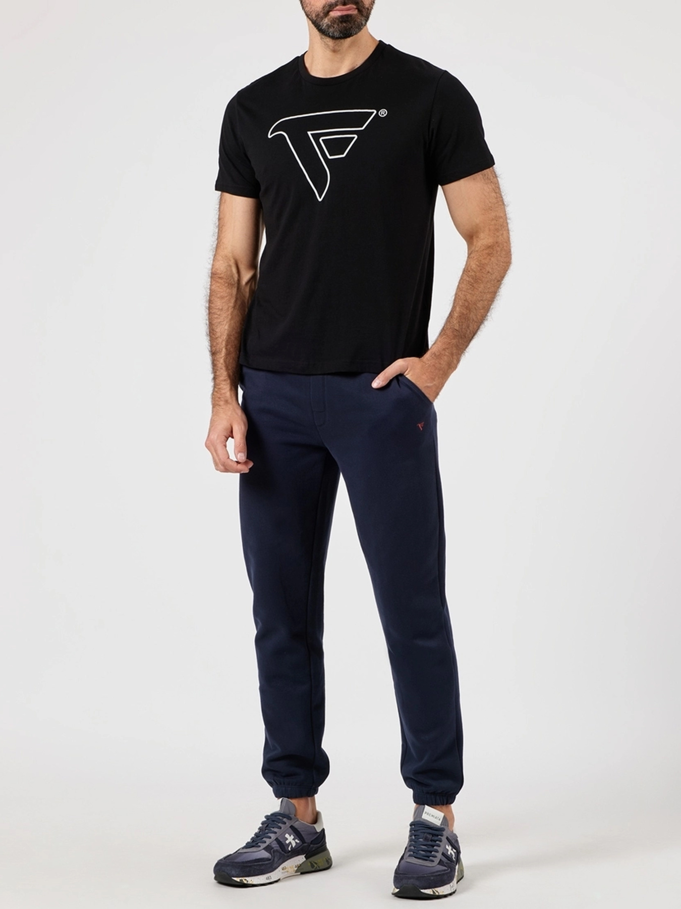 Штаны спортивные Fred Mello модель FM24W02PF_BLUE Фото