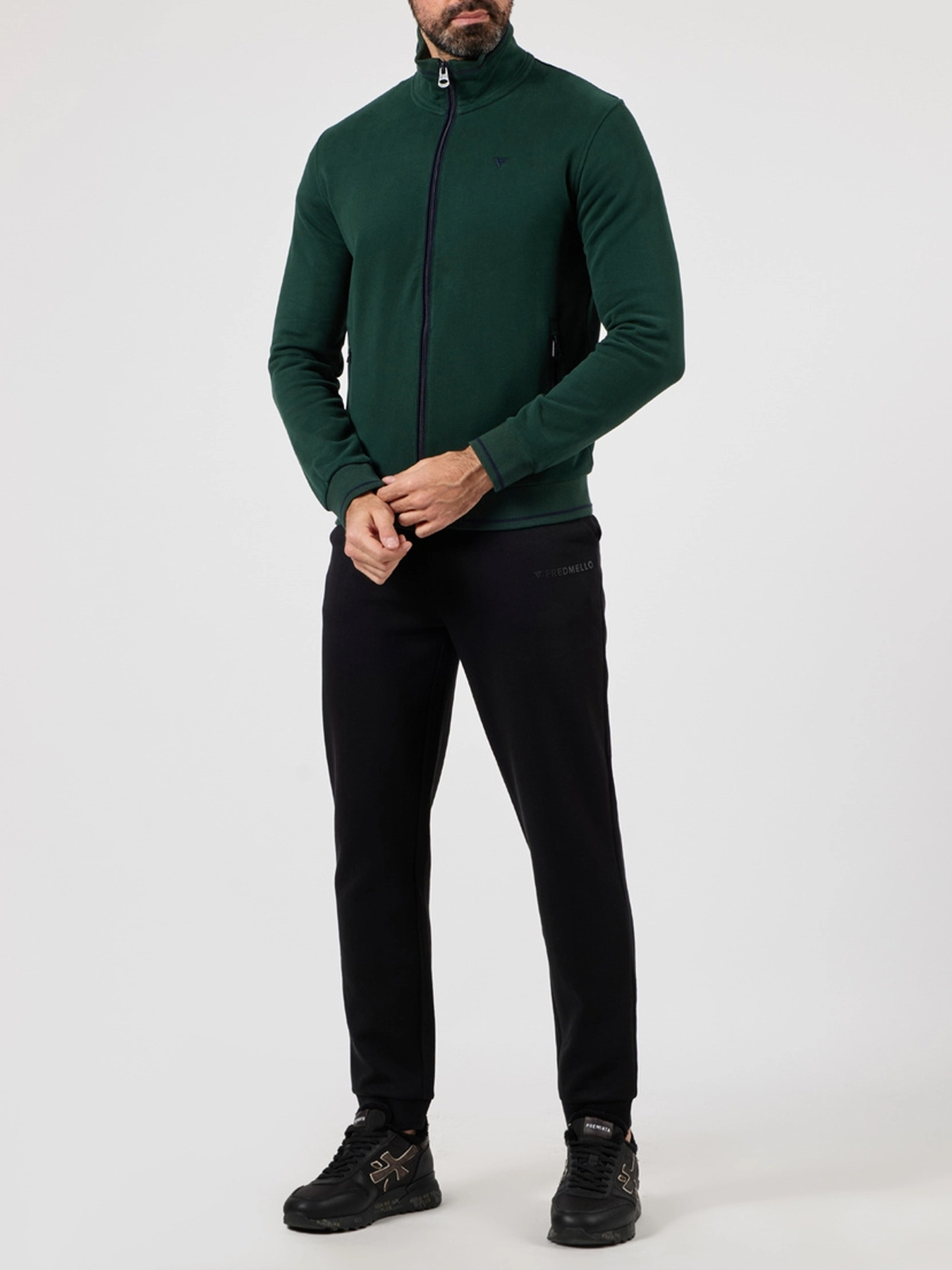 Кофта спортивная Fred Mello модель FM24W05FZ_FOREST Фото