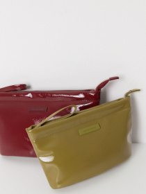 Косметичка маленькая из лакированной кожи зеленого цвета Women'secret модель 4848832-94 Фото