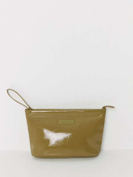 Косметичка маленькая из лакированной кожи зеленого цвета Women'secret модель 4848832-94 Фото