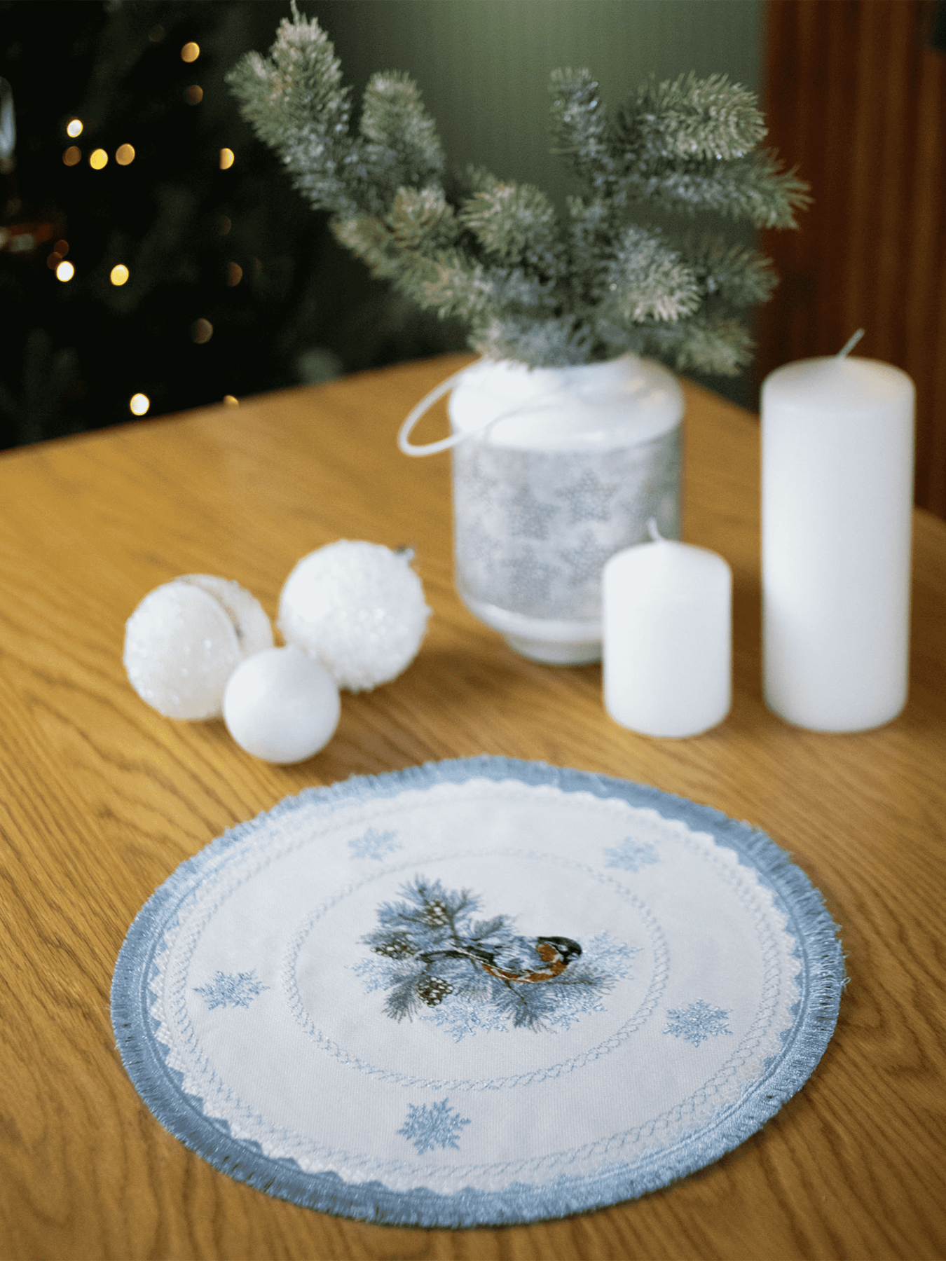 Новорічна серветка "Снігурі" Едельвіка модель 314-24-09 Фото