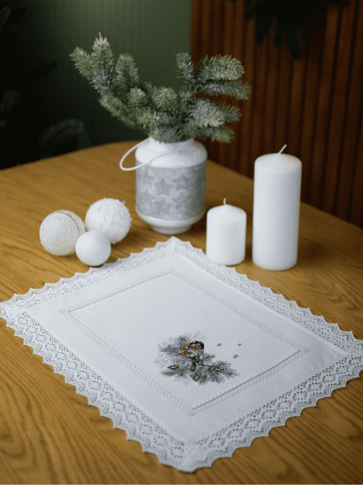 Новорічна серветка "Снігурі" Едельвіка модель 315-24-09 Фото