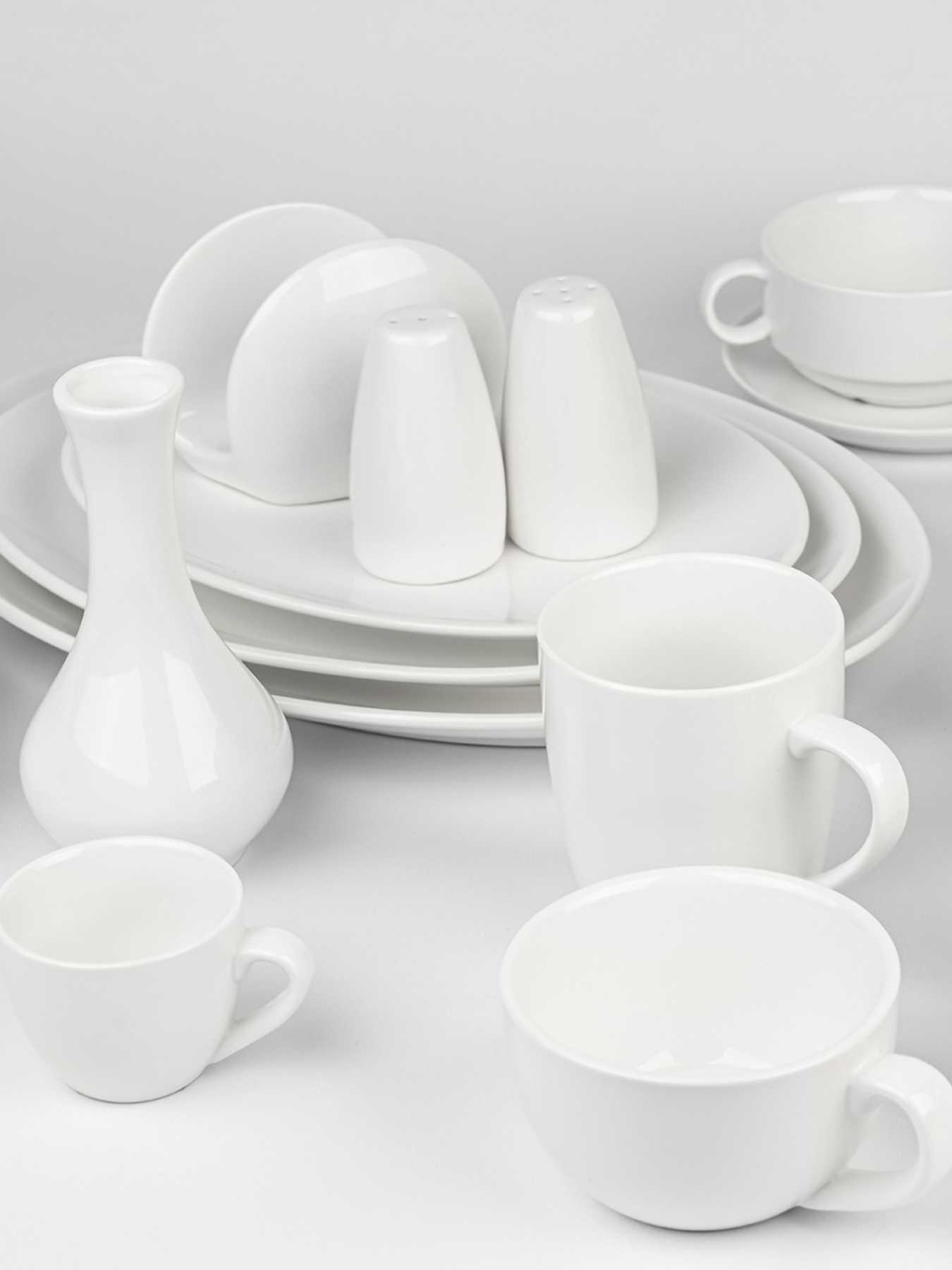 Чашка "Жемчужина" фарфоровая белая MBM MY HOME модель KP-100/102 WHITE Фото