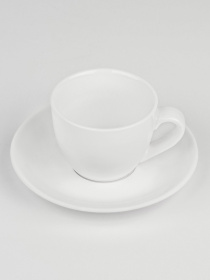 Чашка "Жемчужина" фарфоровая белая MBM MY HOME модель KP-100/102 WHITE Фото