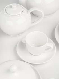 Чашка "Жемчужина" фарфоровая белая MBM MY HOME модель KP-100/102 WHITE Фото