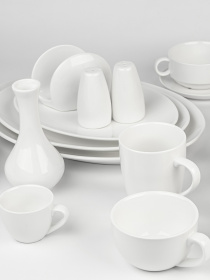 Чашка "Жемчужина" фарфоровая белая MBM MY HOME модель KP-100/102 WHITE Фото