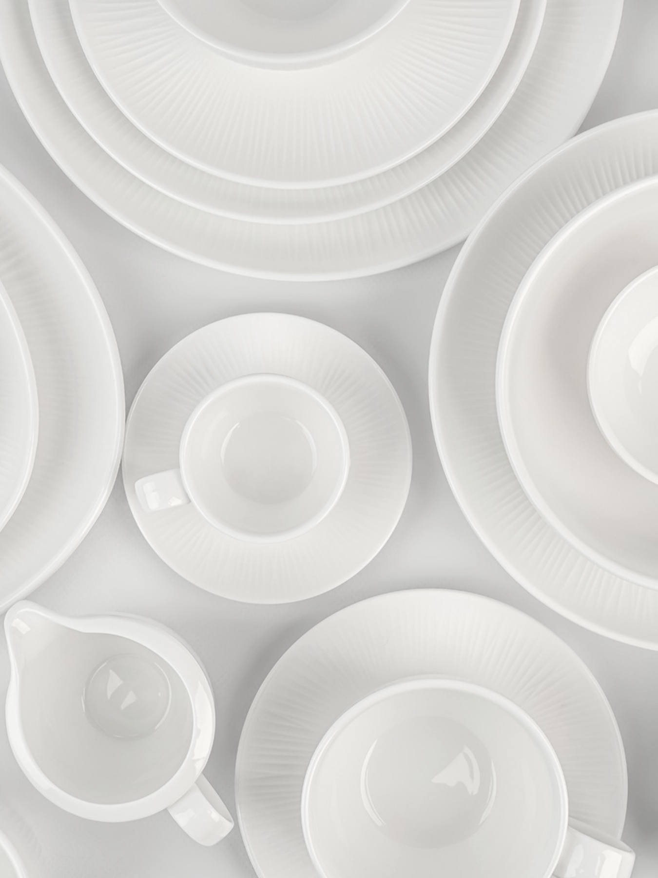 Чашка "Луч" фарфоровая белая MBM MY HOME модель KP-116/118 WHITE Фото