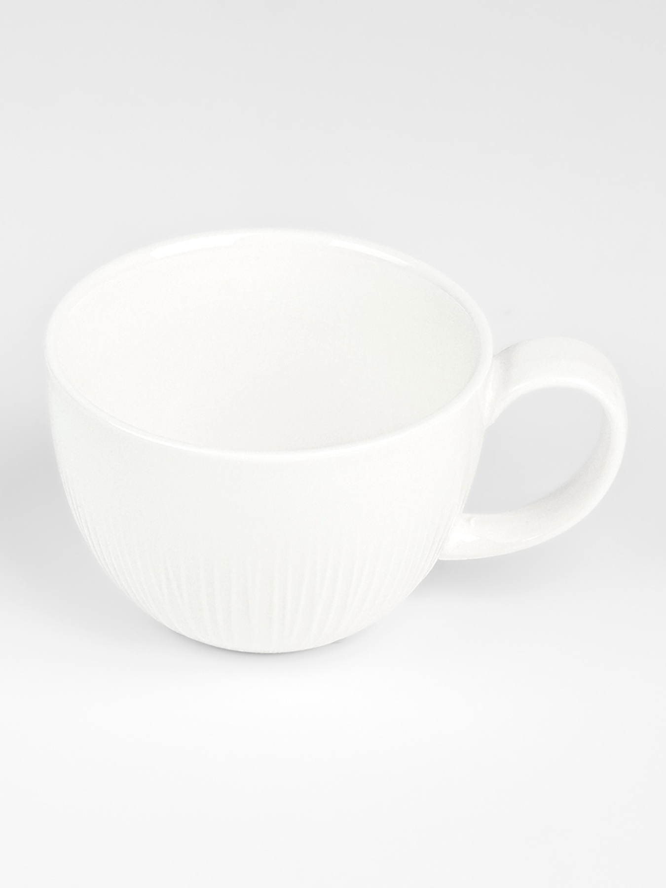 Чашка "Луч" фарфоровая белая MBM MY HOME модель KP-116/118 WHITE Фото