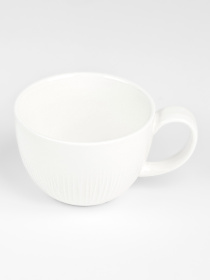 Чашка "Луч" фарфоровая белая MBM MY HOME модель KP-116/118 WHITE Фото