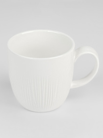 Кружка "Луч" фарфоровая белая MBM MY HOME модель KP-115 WHITE Фото